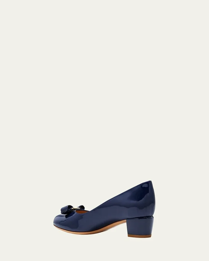 Vara Bow Leather Low Pumps - Image 3