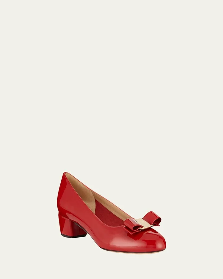 Vara Bow Leather Low Pumps - Image 2