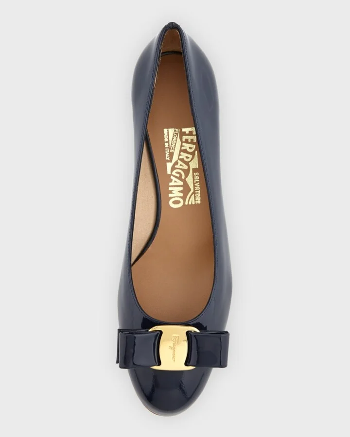 Vara Bow Leather Low Pumps - Image 2