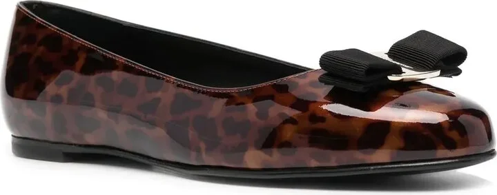 Vara-bow leopard-print ballerina shoes - Image 2