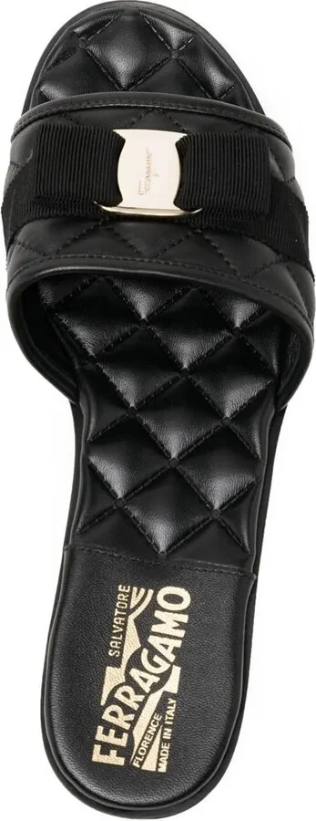 Vara bow quilted slides - Image 4