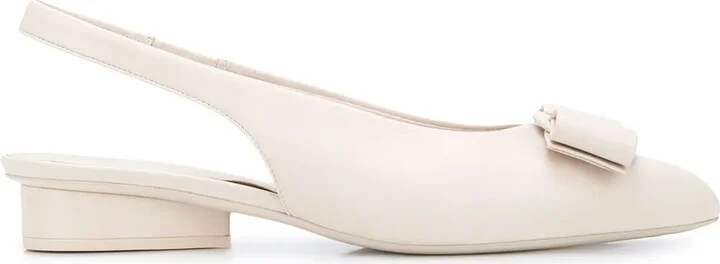 Vara bow slingback pumps
