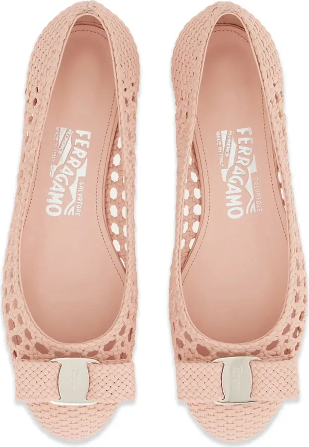 Vara-bow woven ballerina shoes - Image 4