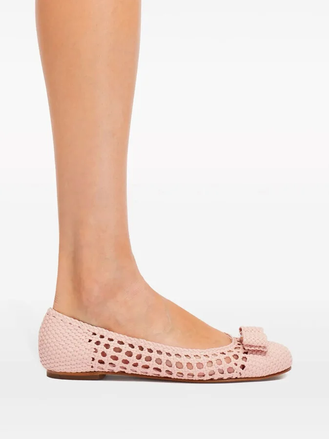 Vara-bow woven ballerina shoes - Image 5