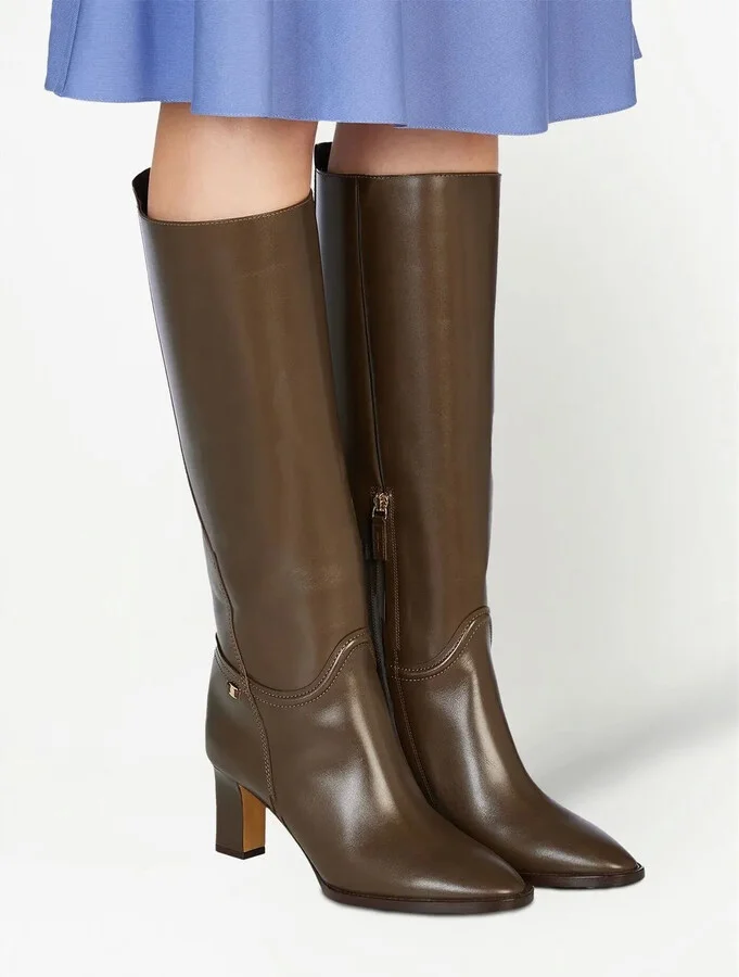Vara chain knee-high boots - Image 4