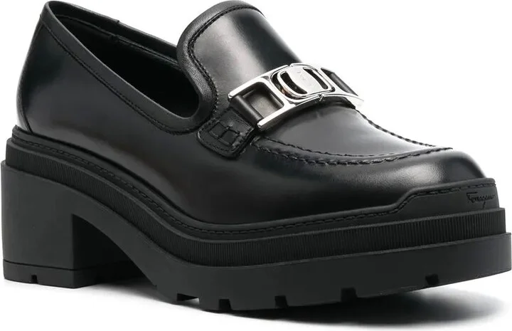 Vara Chain leather 40mm loafers - Image 2