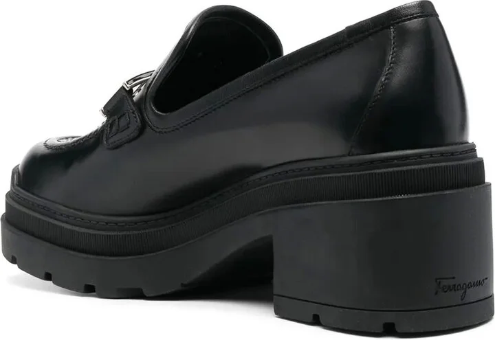 Vara Chain leather 40mm loafers - Image 3