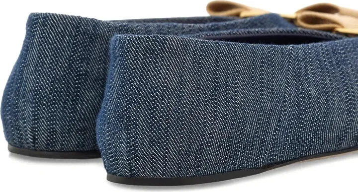 Vara denim ballerina shoes - Image 3