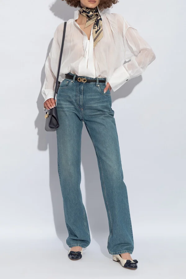‘Vara’ Heeled Shoes, , - White - Image 2