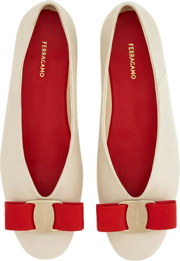 Vara leather ballerina shoes - Image 4