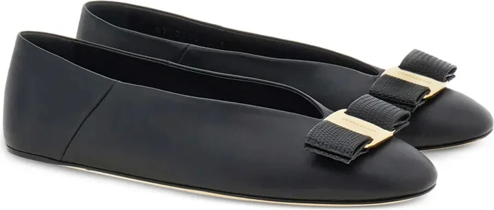 Vara leather ballerina shoes - Image 2