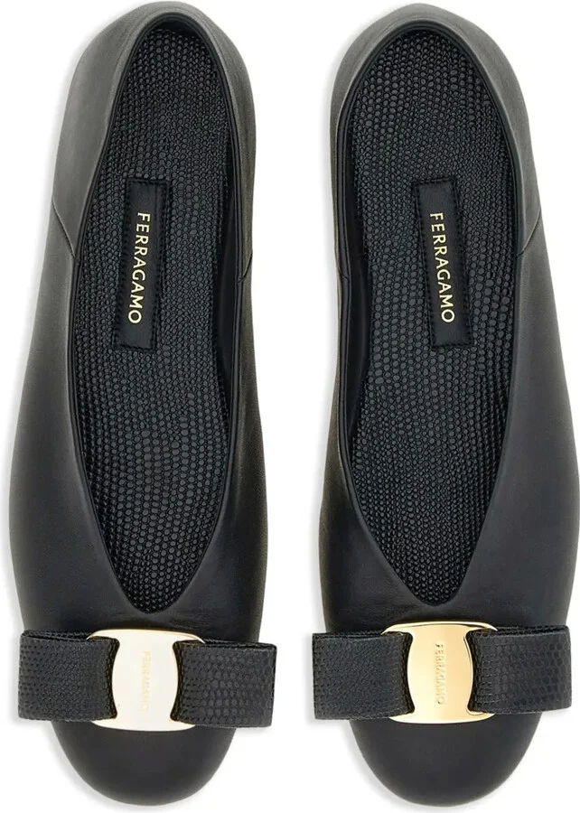 Vara leather ballerina shoes - Image 4