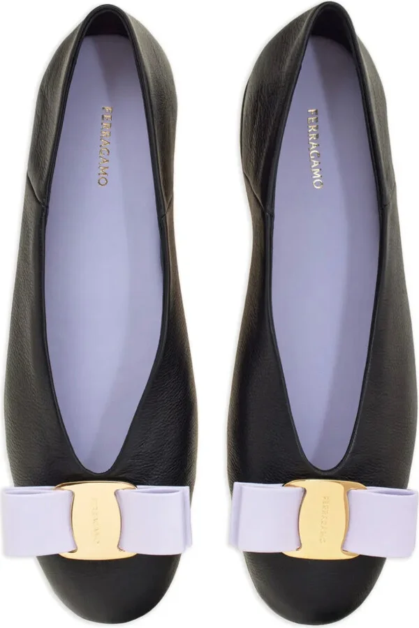 Vara leather ballerina shoes - Image 4
