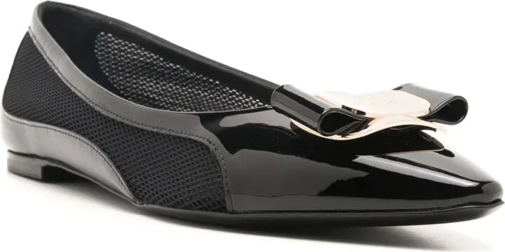 Vara mesh-paneling ballerina shoes - Image 2