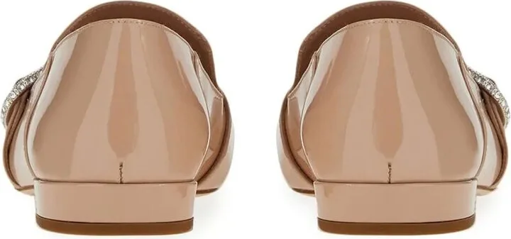 Vara patent-leather chain-loafers - Image 3