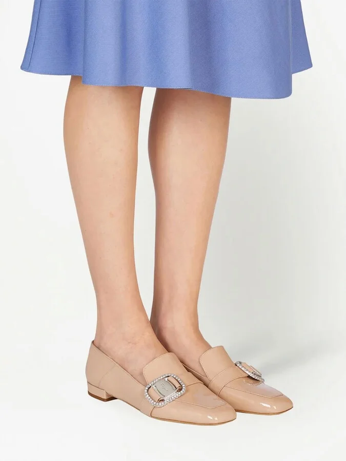 Vara patent-leather chain-loafers - Image 5