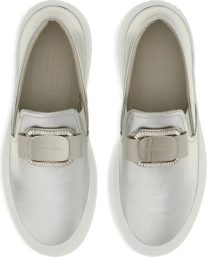 Vara-plate crystal-embellished slip-on trainers - Image 3