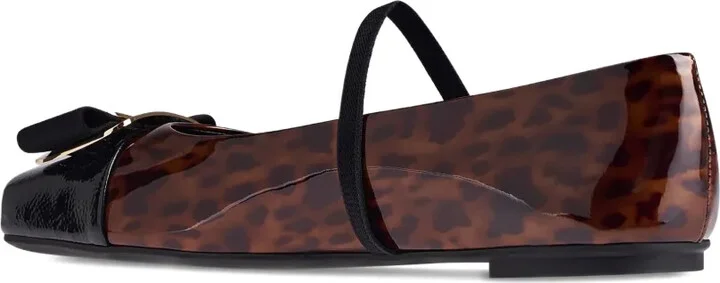 Vara Plate patent-leather ballet flats - Image 3