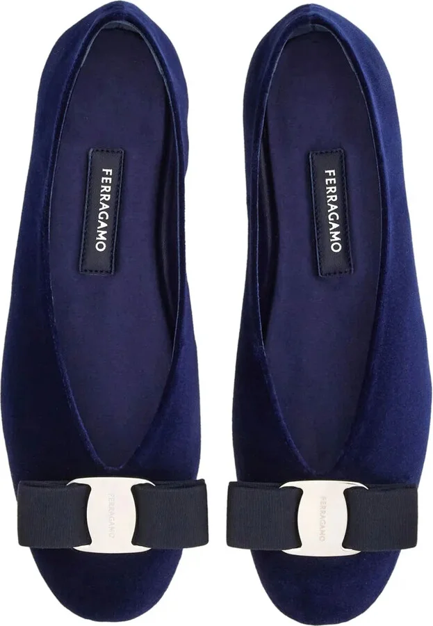 Vara velvet ballerina shoes - Image 4