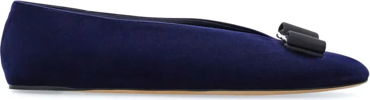 Vara velvet ballerina shoes