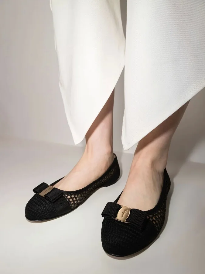 Varina bow-embellished balleria shoes - Image 3