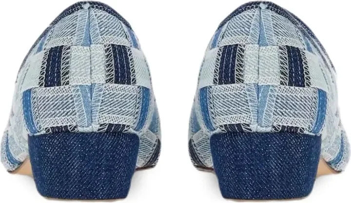 Varina checked block-heel pumps - Image 3