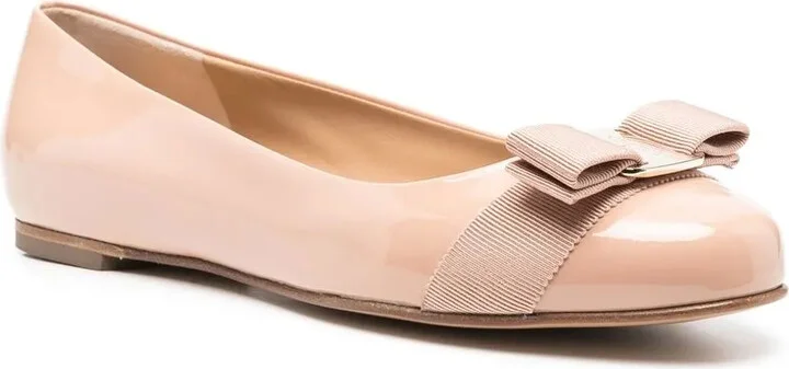 Varina patent leather ballerina shoes - Image 2