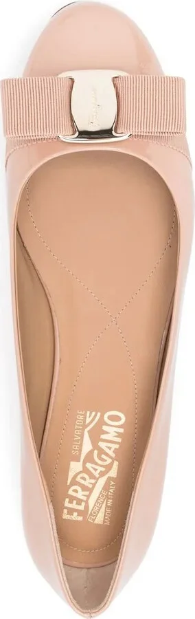 Varina patent leather ballerina shoes - Image 4