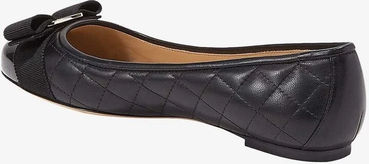 Varinaq Quilted Leather Ballet Flats - Image 2