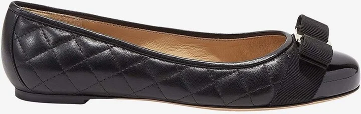 Varinaq Quilted Leather Ballet Flats