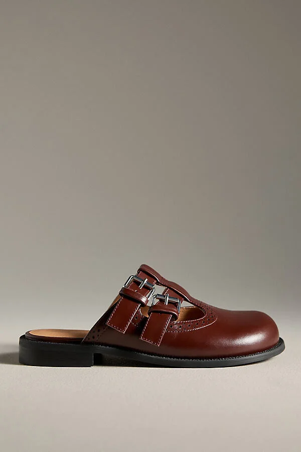 Varsity Brogue Mules