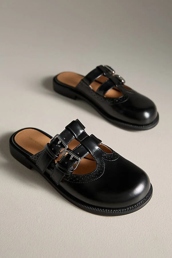 Varsity Brogue Mules