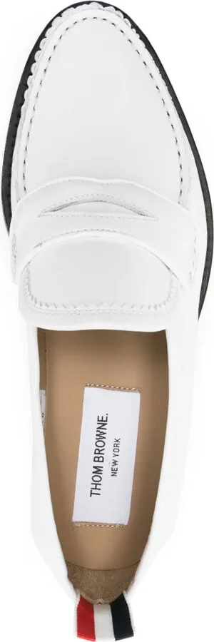 Varsity leather penny loafers - Image 4