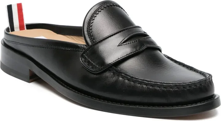 Varsity leather penny mules - Image 2