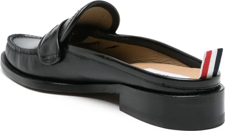 Varsity leather penny mules - Image 3