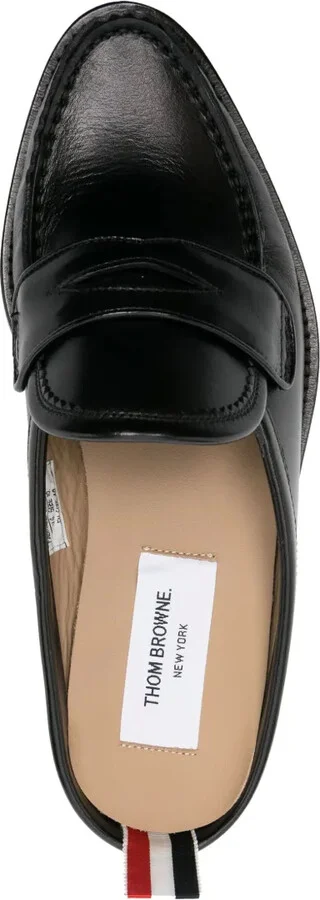Varsity leather penny mules - Image 4