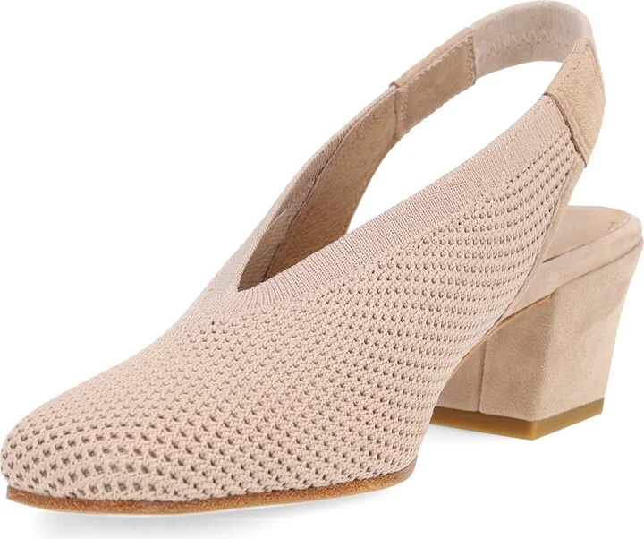 Vasa Block Heel Knit Slingback Pump - Image 4