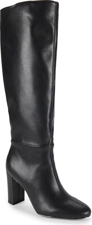 Vasco Faux Leather Knee Boots - Image 2