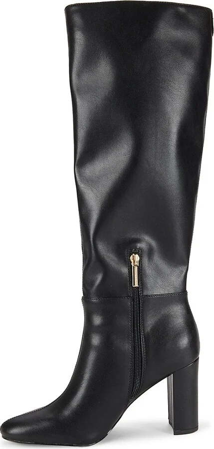 Vasco Faux Leather Knee Boots - Image 4
