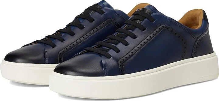 Navy Leather