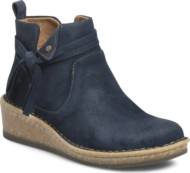 Navy Distressed Leather