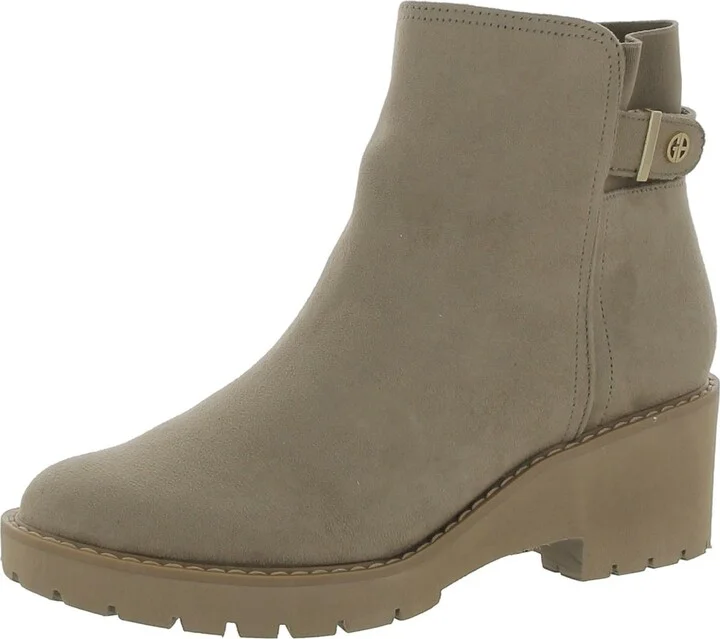 Veda Womens Faux Suede Ankle Booties