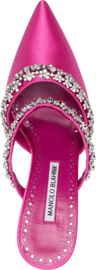 Vedadamu 80mm crystal-embellished mules - Image 4