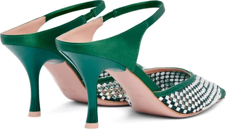 Vega 70mm crystal-embellished mules - Image 3