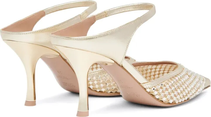 Vega 70mm crystal-embellished mules - Image 3