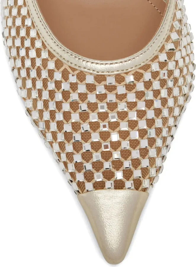 Vega 70mm crystal-embellished mules - Image 4