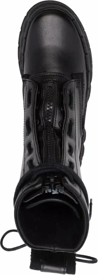 Vegan Leather Combat Boots - Image 4