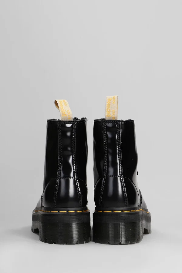 Vegan Sinclair Combat Boots In Black Synthetic - Image 4