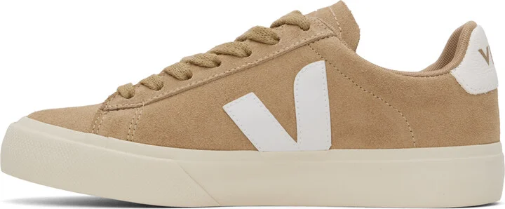 VEJA Beige Campo Suede Sneakers - Image 3
