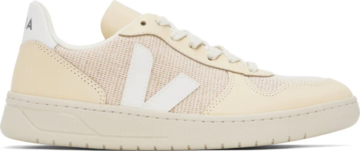 VEJA Beige V-10 J-Mesh Sneakers